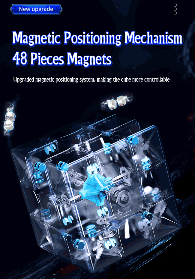 MoYu RS3M 3x3x3 Speed Cube Magnetic UV Coated Version